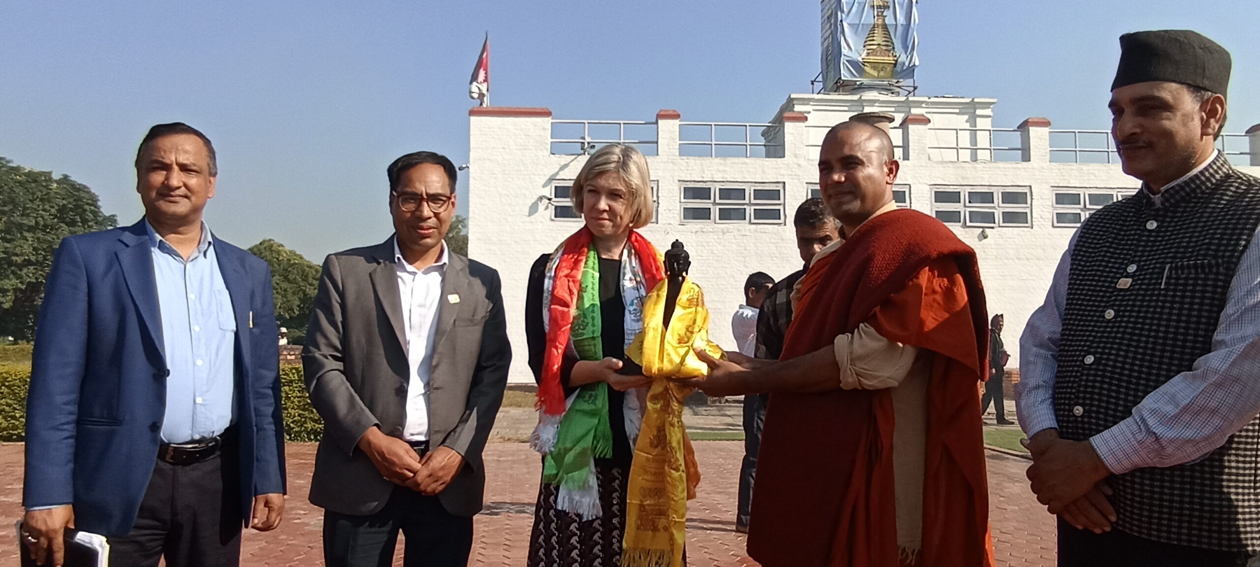 ambassador visited lumbini