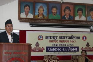 नगर प्रमुख सुनिल प्रजापति